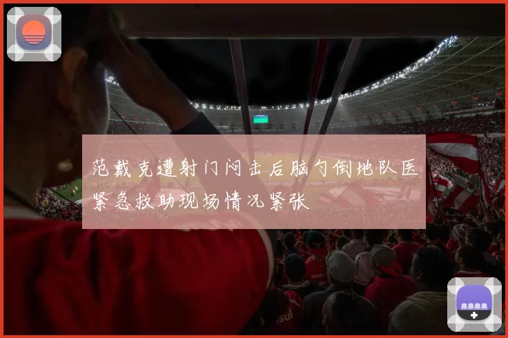 范戴克遭射门闷击后脑勺倒地队医紧急救助现场情况紧张